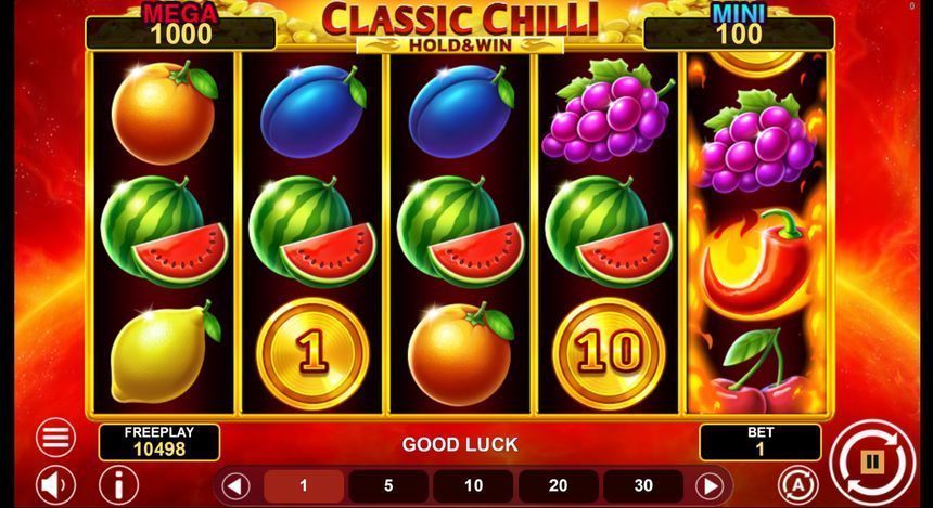 Classic Chilli Hold & Win screenshot