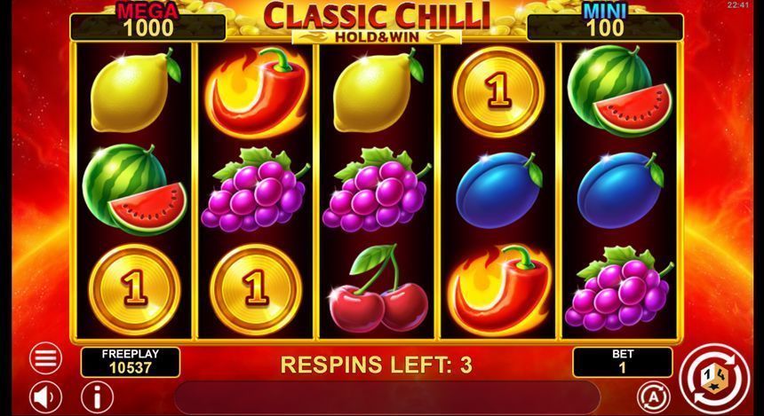 Classic Chilli Hold & Win screenshot