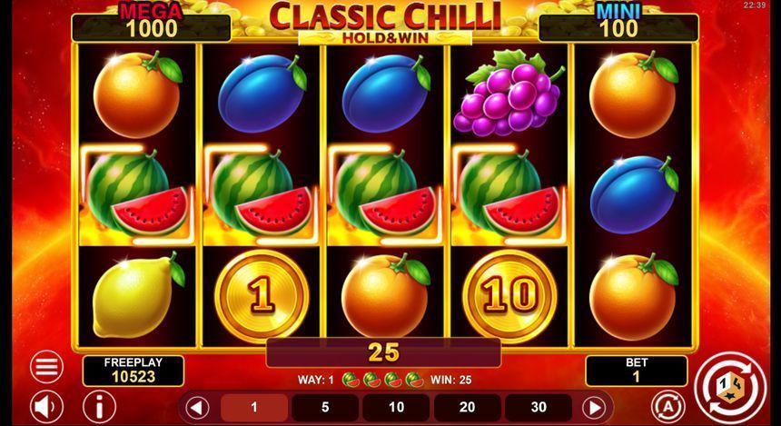 Classic Chilli Hold & Win screenshot