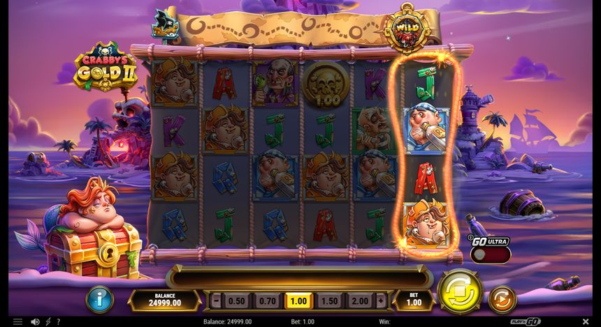Crabby's Gold 2 base game grid