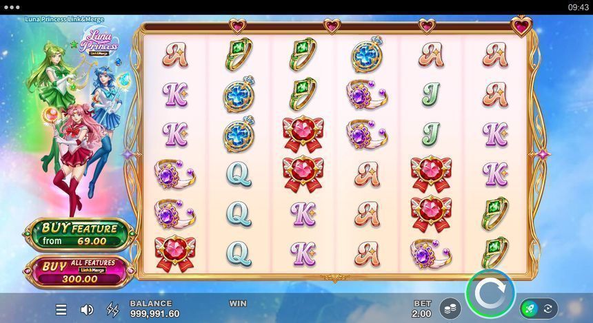 Luna Princess Link & Merge base game grid