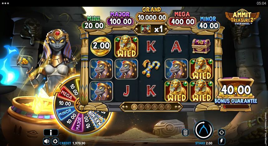 Ammit Treasure 2 EverWheel base game grid