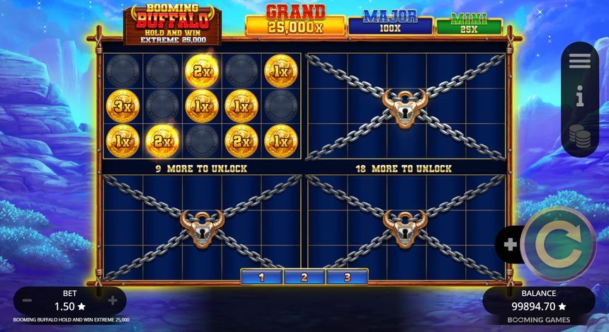 Booming Buffalo Hold and Win Extreme 25,000 screenshot