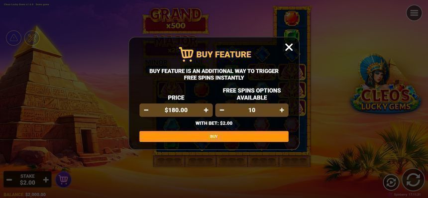 Cleos Lucky Gems screenshot