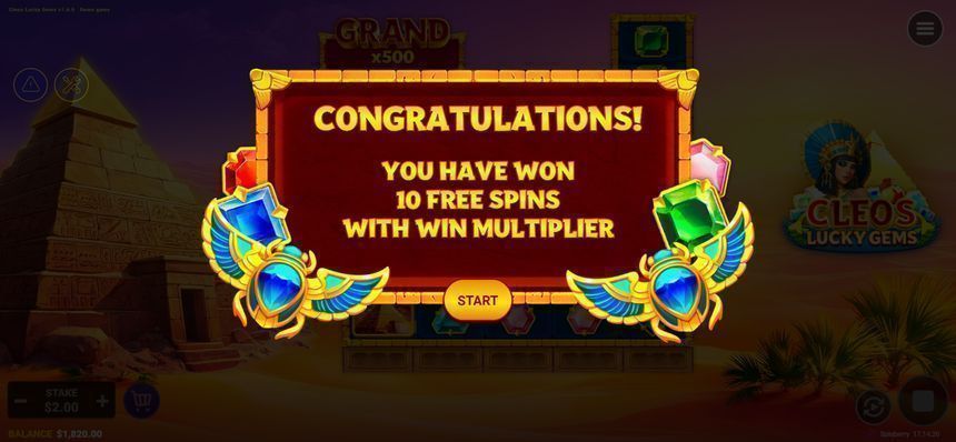 Cleos Lucky Gems screenshot