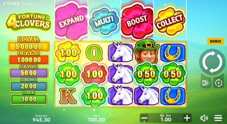 4 Fortune Clovers screenshot