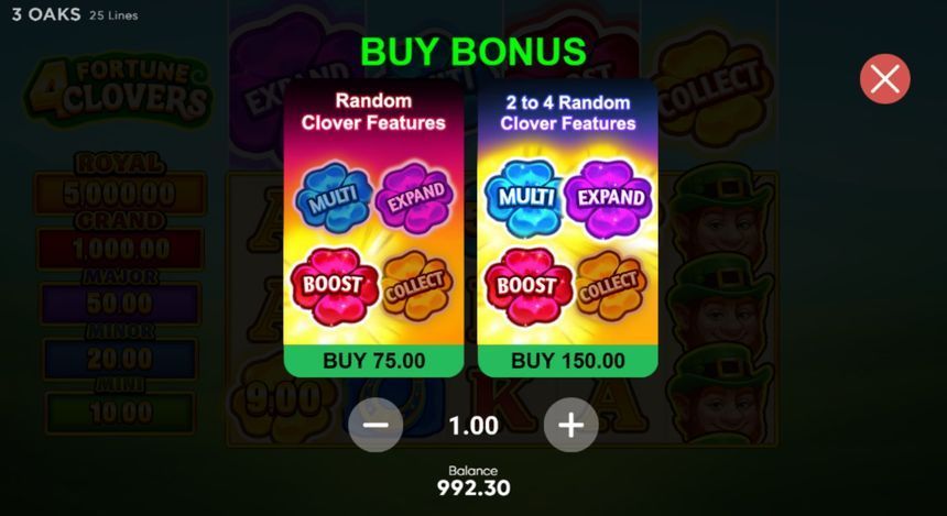 4 Fortune Clovers screenshot