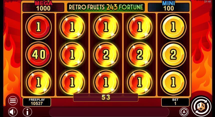 Retro Fruits 243 Fortune screenshot