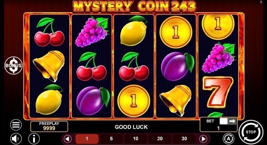 Mystery Coin 243 base game grid