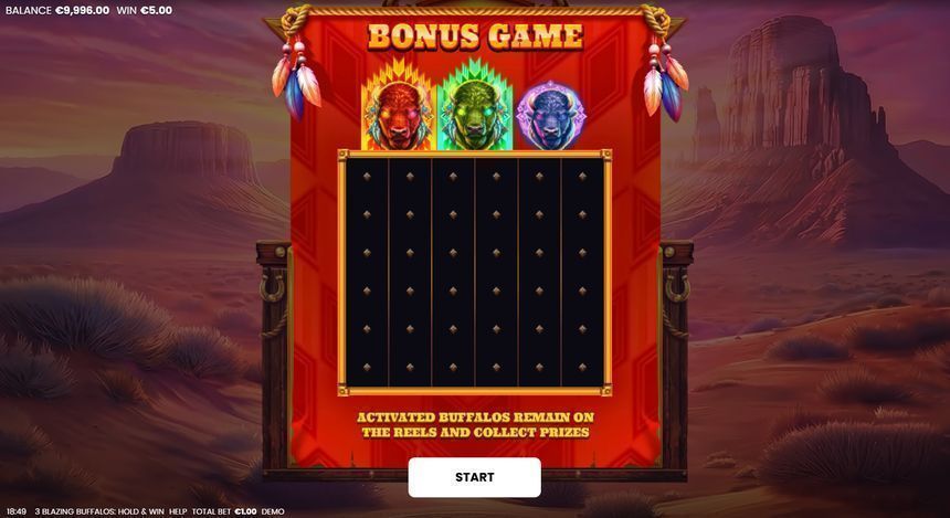 3 Blazing Buffalos: Hold & Win screenshot