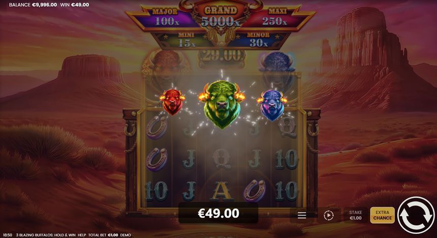 3 Blazing Buffalos: Hold & Win screenshot