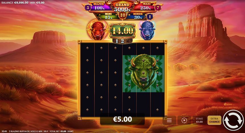 3 Blazing Buffalos: Hold & Win screenshot