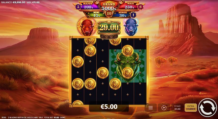 3 Blazing Buffalos: Hold & Win screenshot